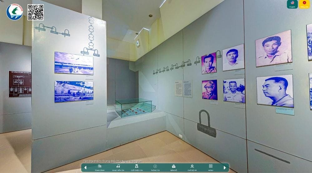 Không gian trưng bày chủ đề “Côn Đảo - Địa ngục trần gian” (Nguồn: Du lịch Côn Đảo 360°)